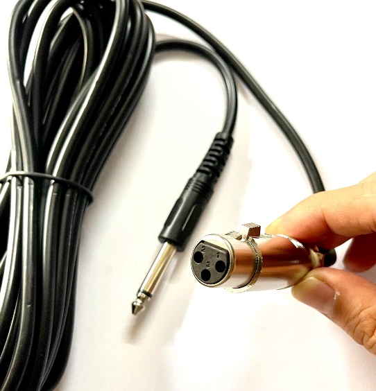Dây Canon đen cho Micro đầu 6.5 ly dài 5m
